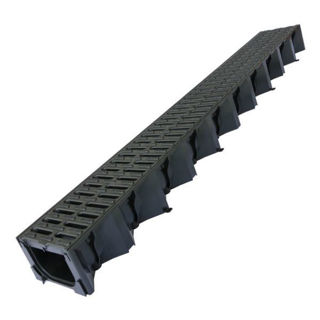 ACO Hexdrain Channel with Plastic Grating 1.0m