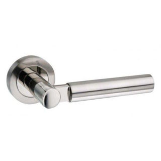 Picture of Mediterranean Palermo Lever On Rose - Satin/Nickel plated
