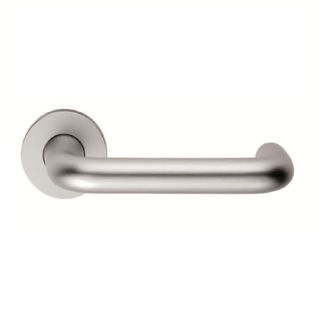 Picture of Lever On Rose Safety Handle 19mm Diameter Round - Aluminium