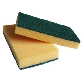 Large Green Sponge Scourer 14 x 9cm