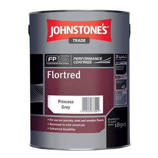 Johnstone's Trade Flortred Floor Guard Paint Princess Grey 5Lt Murdock Builders Merchants	