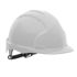 Safety Helmet with Adjustable Harness White Murdock Builders Merchants