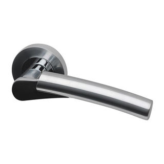 Picture of Lever On Rose Handle Ruby - Polished Chrome/Satin Chrome