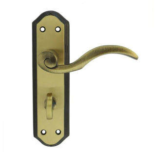Picture of Wentworth Lever Bathroom Handle Set - Bronze