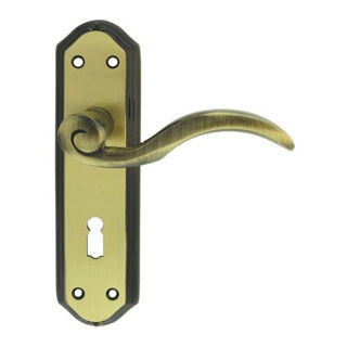 Picture of Wentworth Lever Lock Handle Set - Bronze
