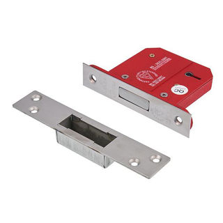 Picture of 5 Lever Deadlock Nickel Plated 75mm (3") (Pre-Packed)