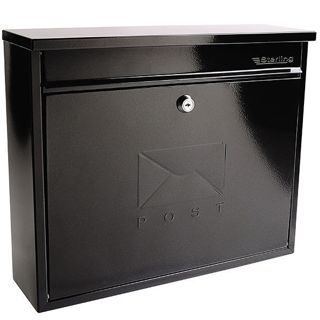 Sterling Elegance Black Post Box