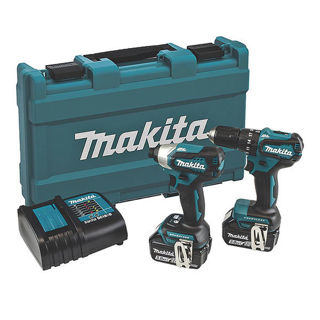 Makita DLX2221ST 18V LXT 2 Piece Brushless Combo Kit Murdock Builders Merchants