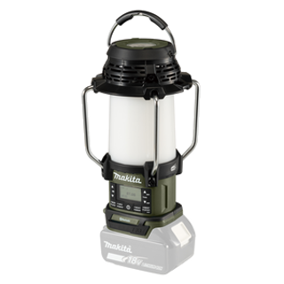 Makita Olive Radio Lantern 18V DAB/Bluetooth by Murdock Builders Merchants