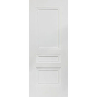 White Primed 3 Panel Perth Door Murdock Builders Merchants