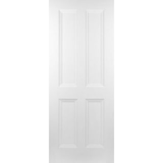 White Primed Cambridge 4 Panel Door Murdock Builders Merchants