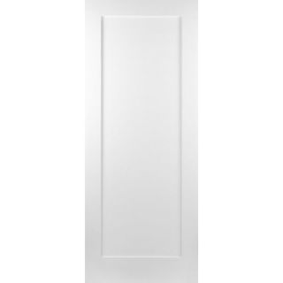 White Primed Hampton 1 Panel Shaker Door Murdock Builders Merchants
