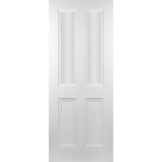 White Primed Oxford Top 2 Panel Unglazed Murdock Builders Merchants