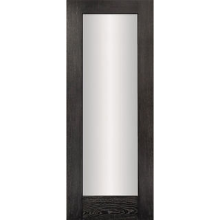 Black Oak Veneer Beaumont 1 Panel 44mm Clear Glass Door Murdock Builders Merchants